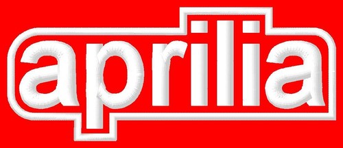 Aprilia rot aufnäher iron - aprilia, iron-on