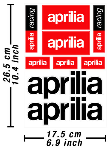 Aprilia abziehbild aufkleber - abziehbild,