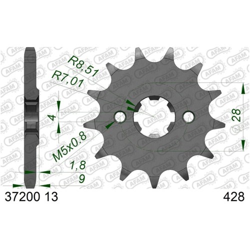 Afam 428 13z antriebsritzel - afam,