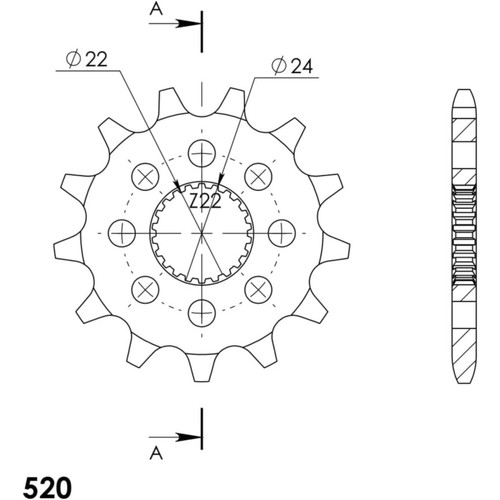 Ritzel supersprox 520 13z - ritzel,